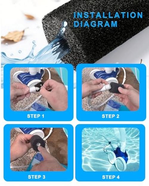 15 Pack Polaris Tail Scrubber, Pool Hose Scrubbers, Sweep Hose