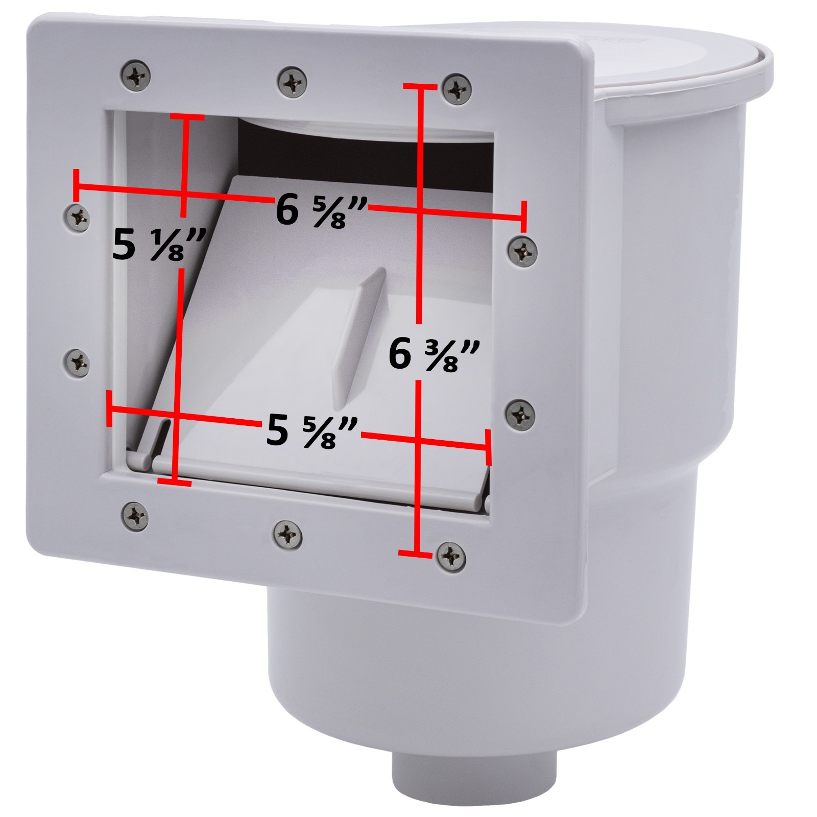 Hydro Tools 8940 Standard ABS Thru-Wall Pool Skimmer