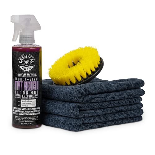 HOL70016 Heavy Duty Floor Mat Cleaning Kit with Mat Renew 16 Fl Oz Pack of 1