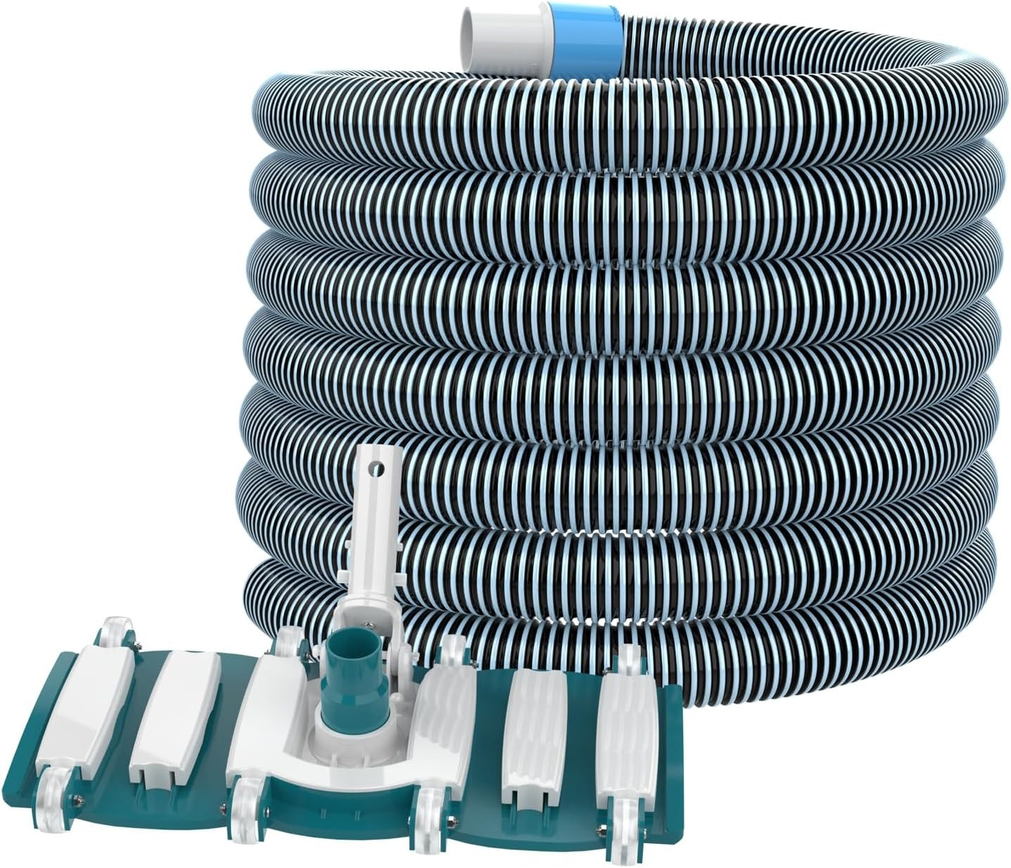 Professional 1-1/2-Inch X 30-Feet Swimming Pool Vacuum Hoses and Weighted Rotata