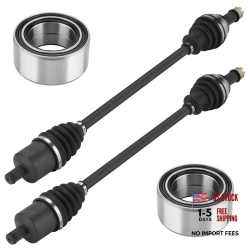 Front Left or Right CV Axle & Wheel Bearing – 2 Front Axles & 2 Wheel Bearings