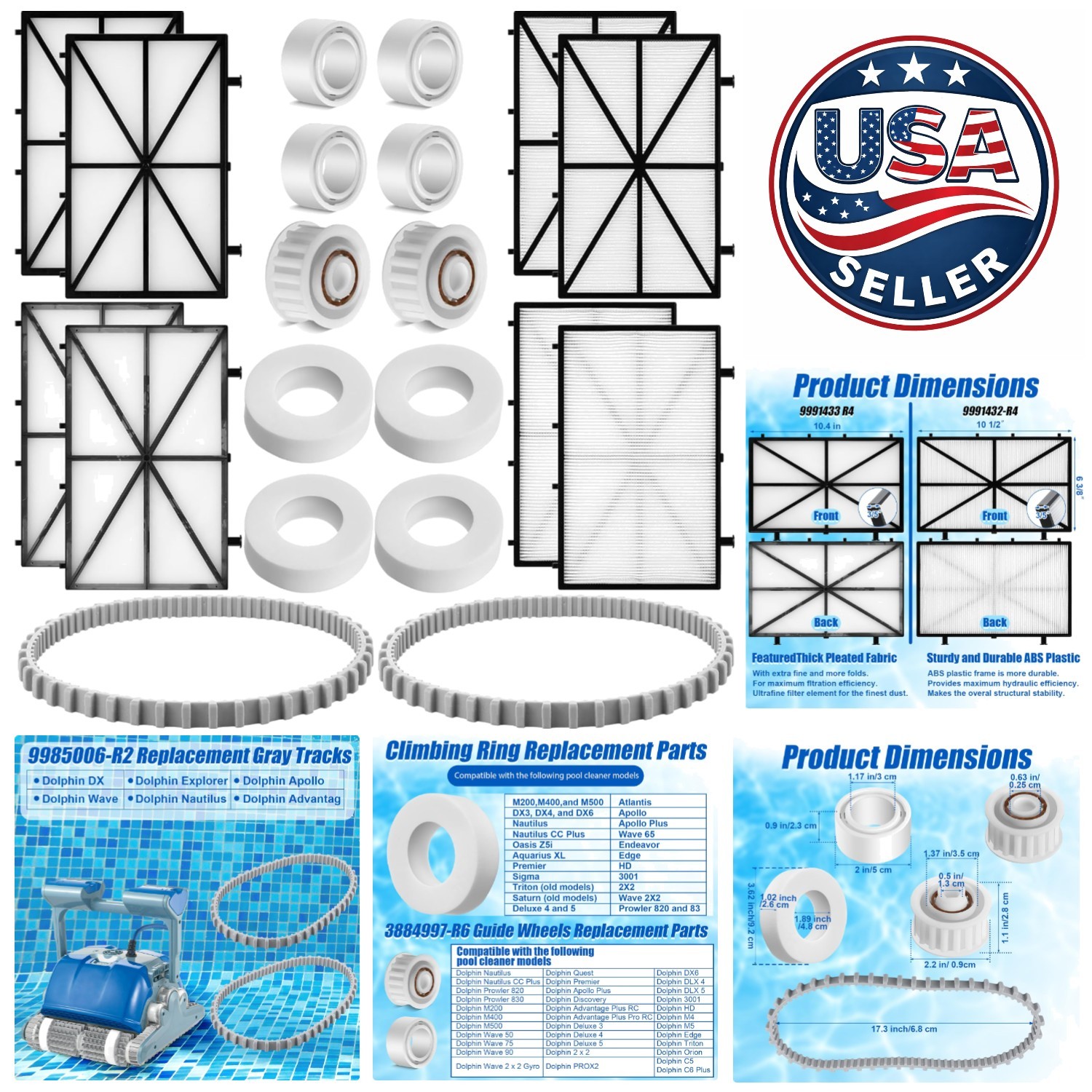 High-Efficiency 20 Pcs Pool Cleaner Accessory Set – Easy Installation Guaranteed