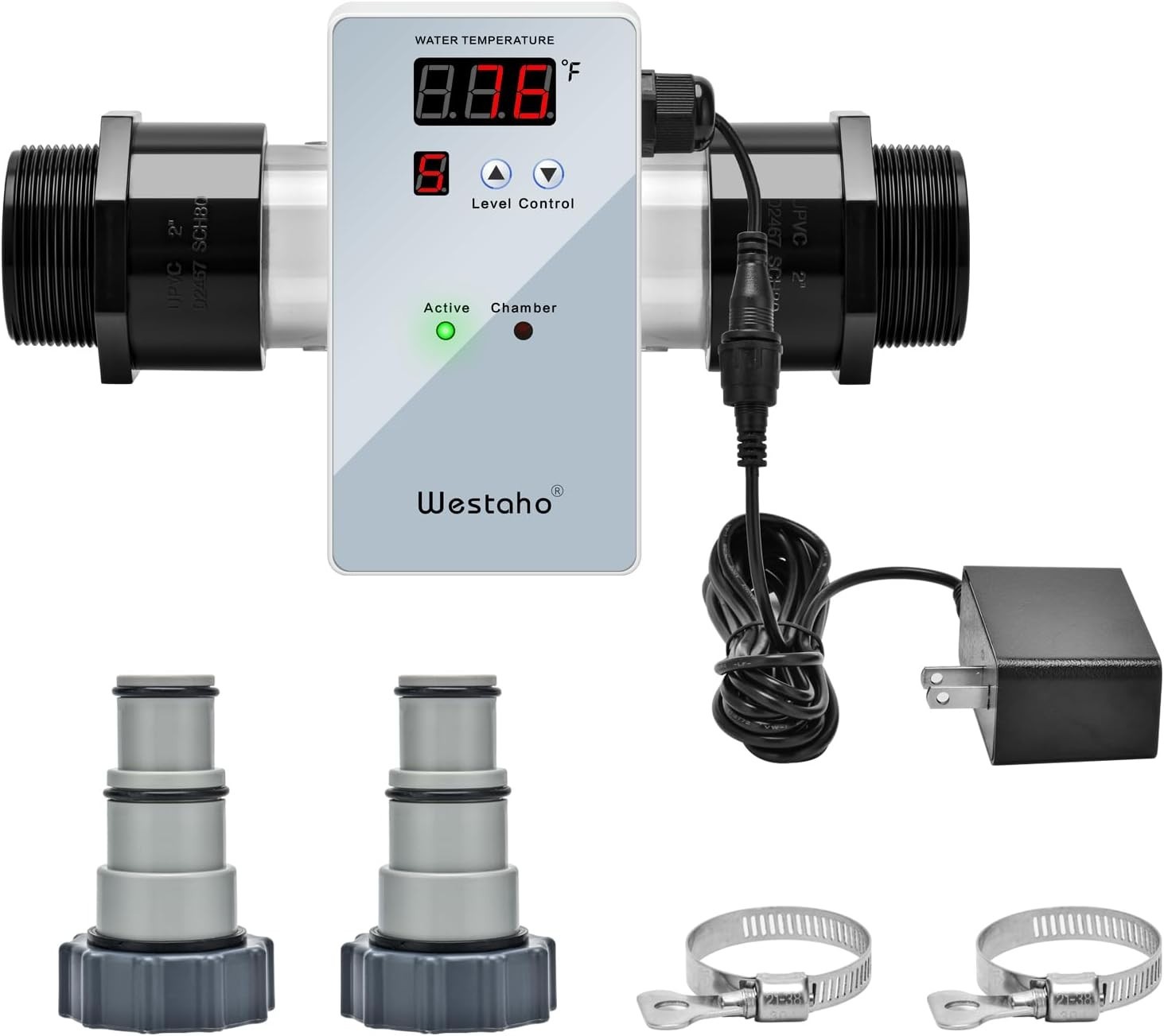 WESTAHO pool ionizer Up to 40,000 Gallons Smart Display