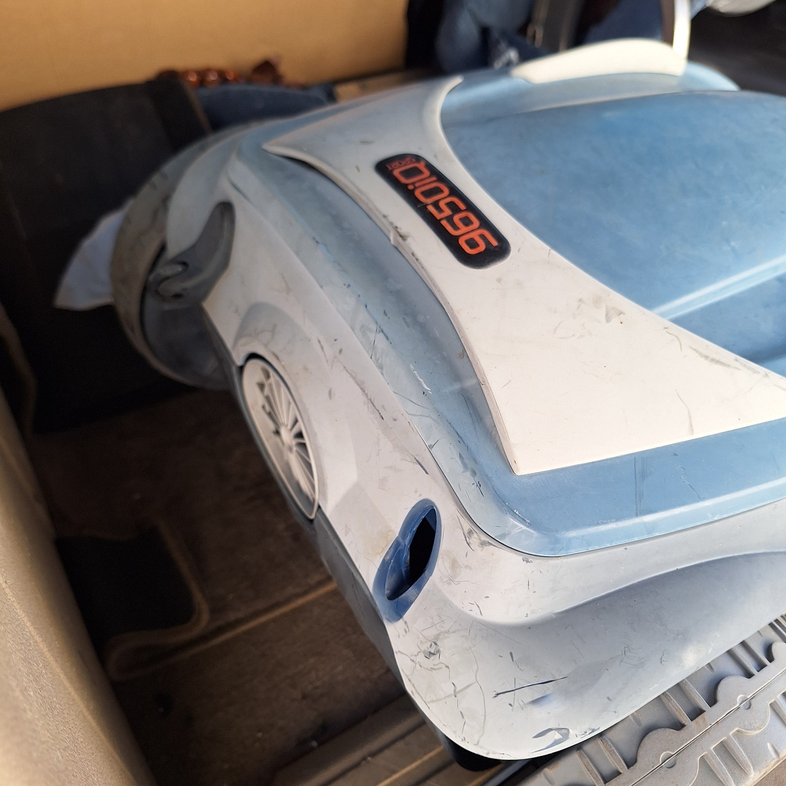 The Polaris 9650iQ Sport 4WD Robotic Pool Cleaner No Remote Control Or Cord