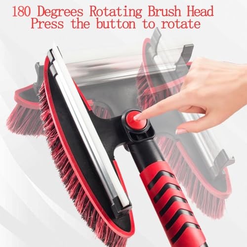 Extendable 42&Prime; Snow Brush & Ice Scraper for Cars – Extendable