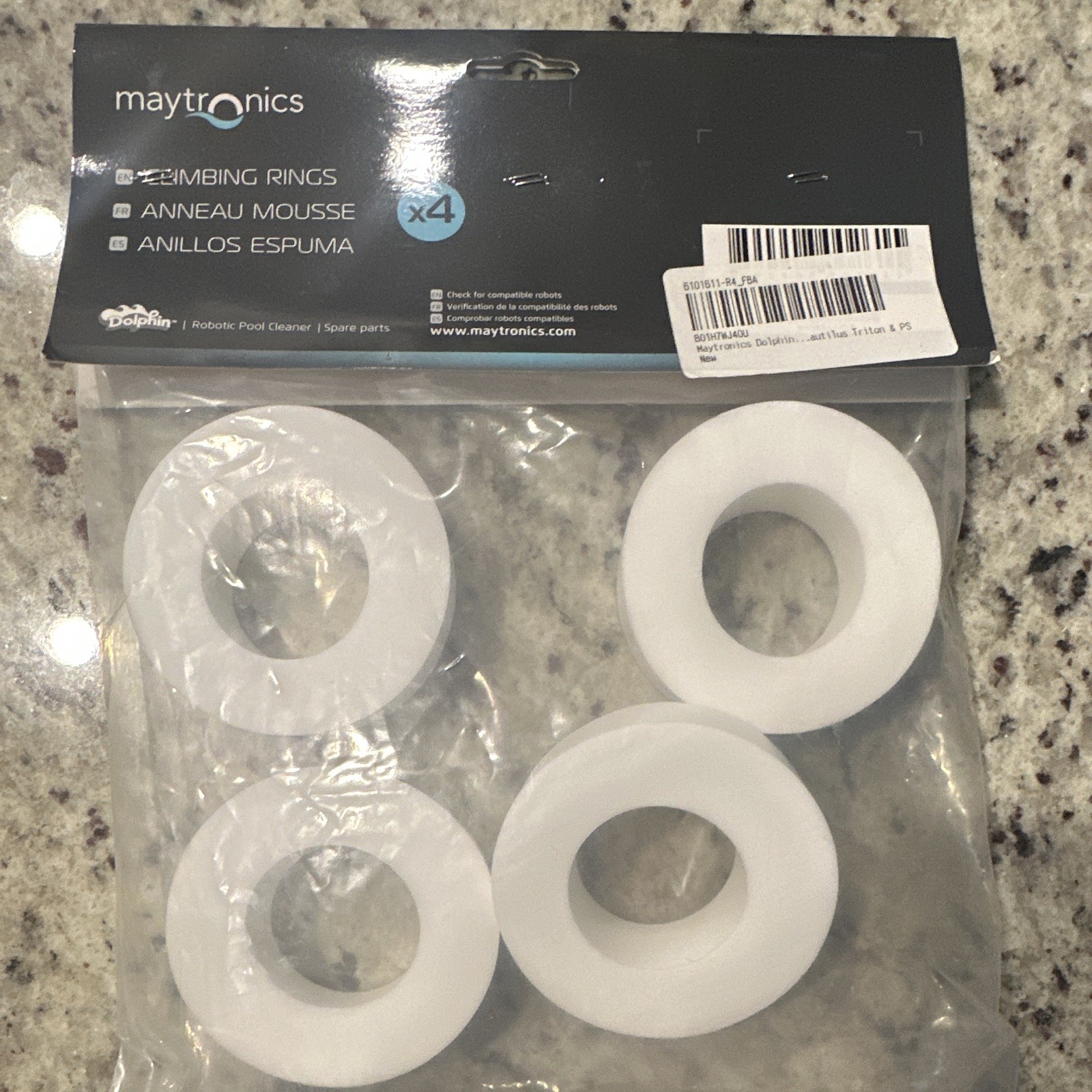 Maytronics Dolphin Foam Climbing Rings 4 Pack for Nautilus/Triton/PS 6101611-R4