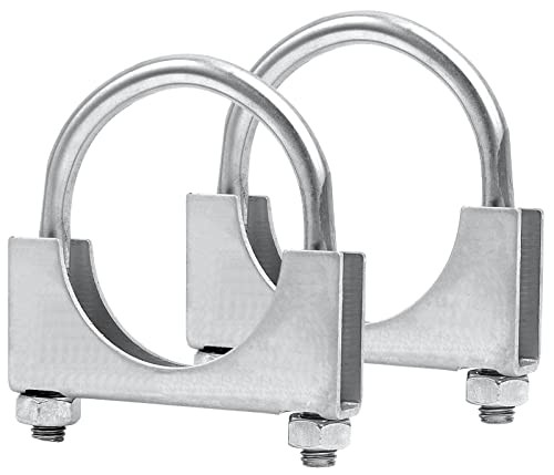 5 inch Heavy Duty U-Bolt Exhaust Clamp for OD Exhaust Tail Pipe Diameter, 5&Prime;