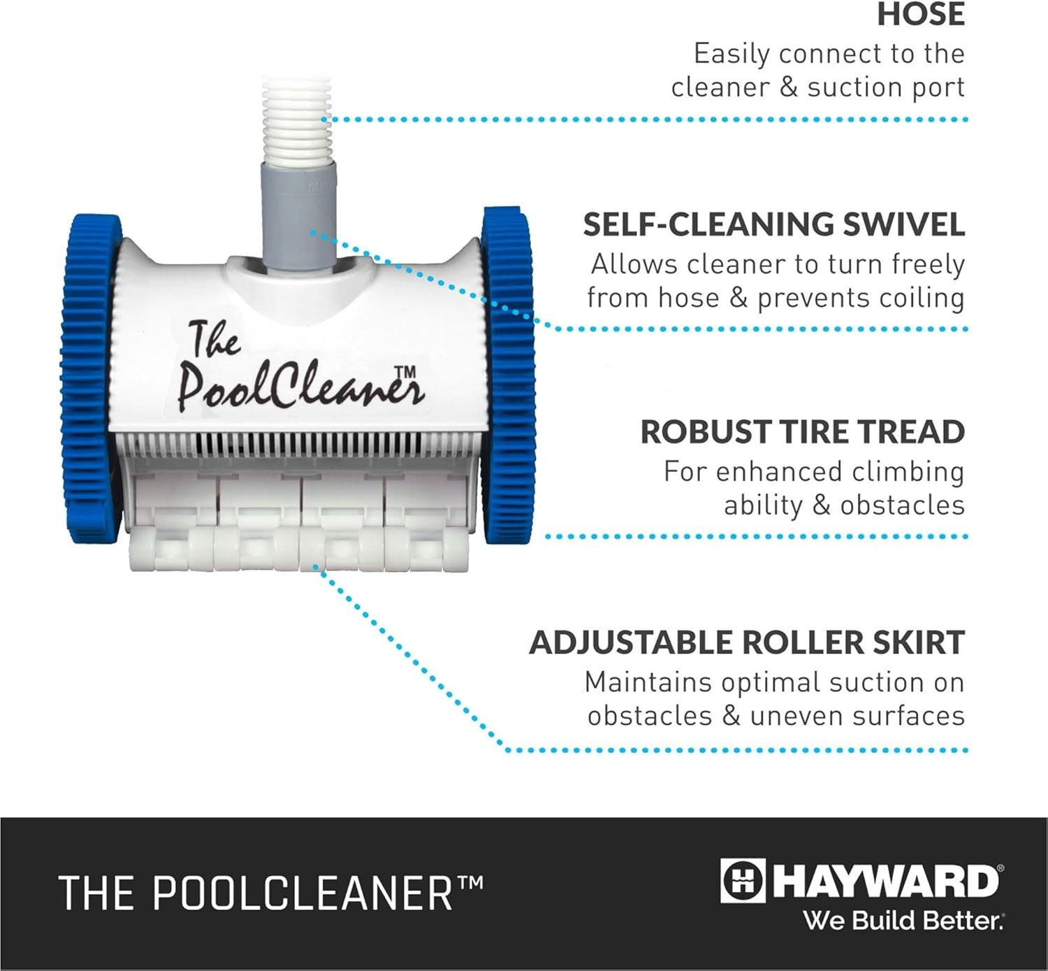 Hayward Pool Vacuum for Inground Pools Poolvergnuegen Suction Pool Cleaner (2 Wh