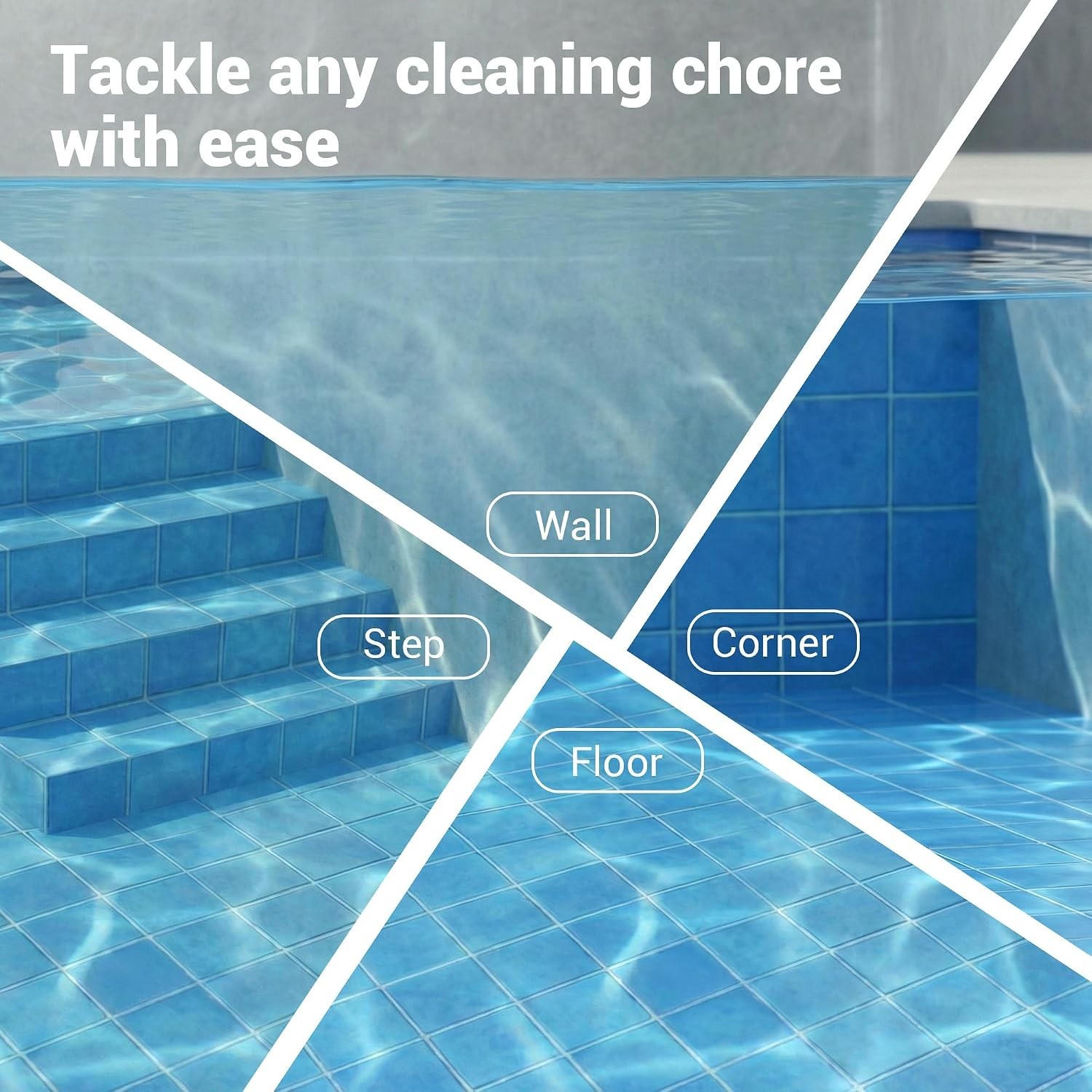 Lightweight Above Ground Pool Vacuum with 2 Brush Heads – Effortless Cleaning