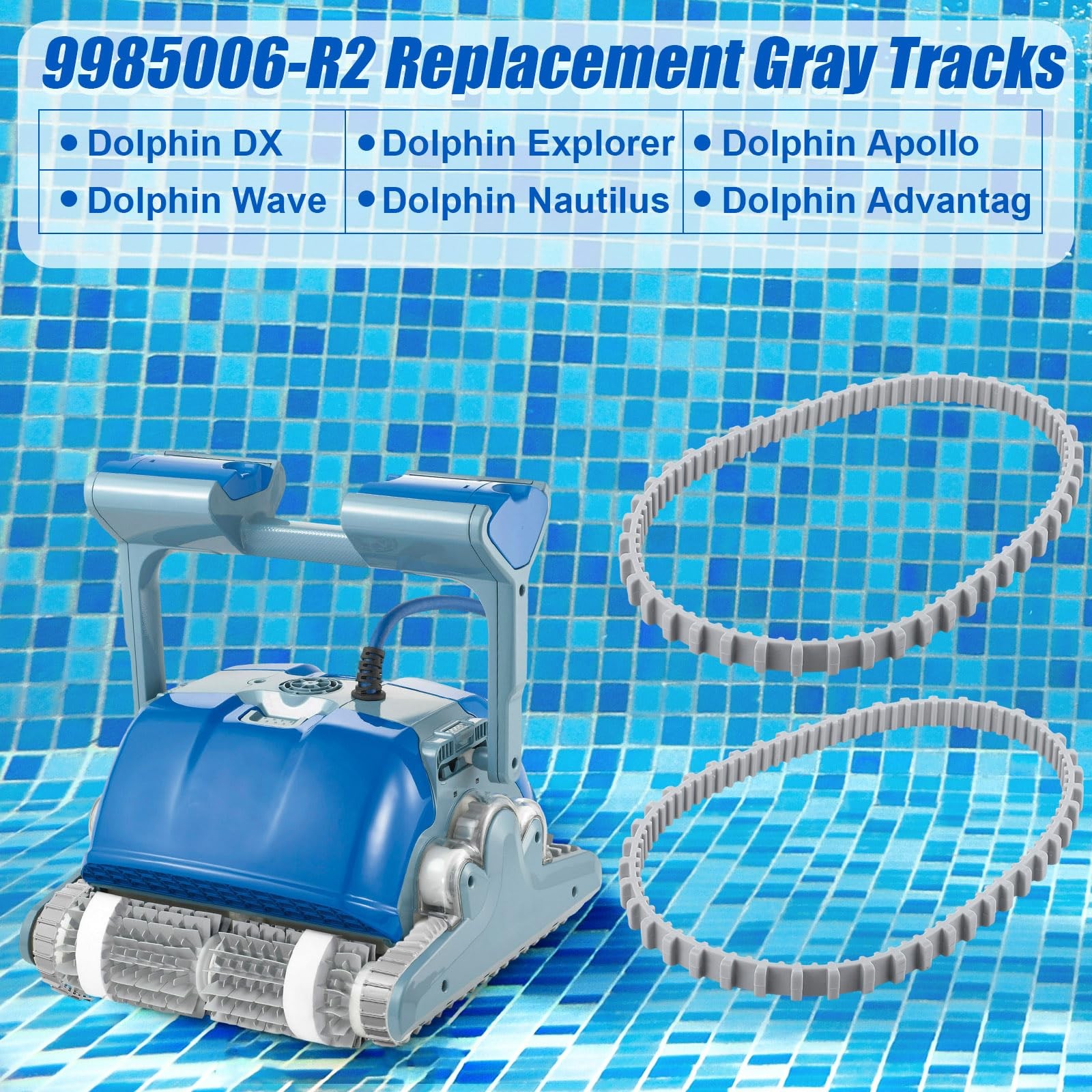 20 Pcs Pool Cleaner Parts 4 Pcs Climbing Rings with 6101611 R4, 2 Guide Wheel…