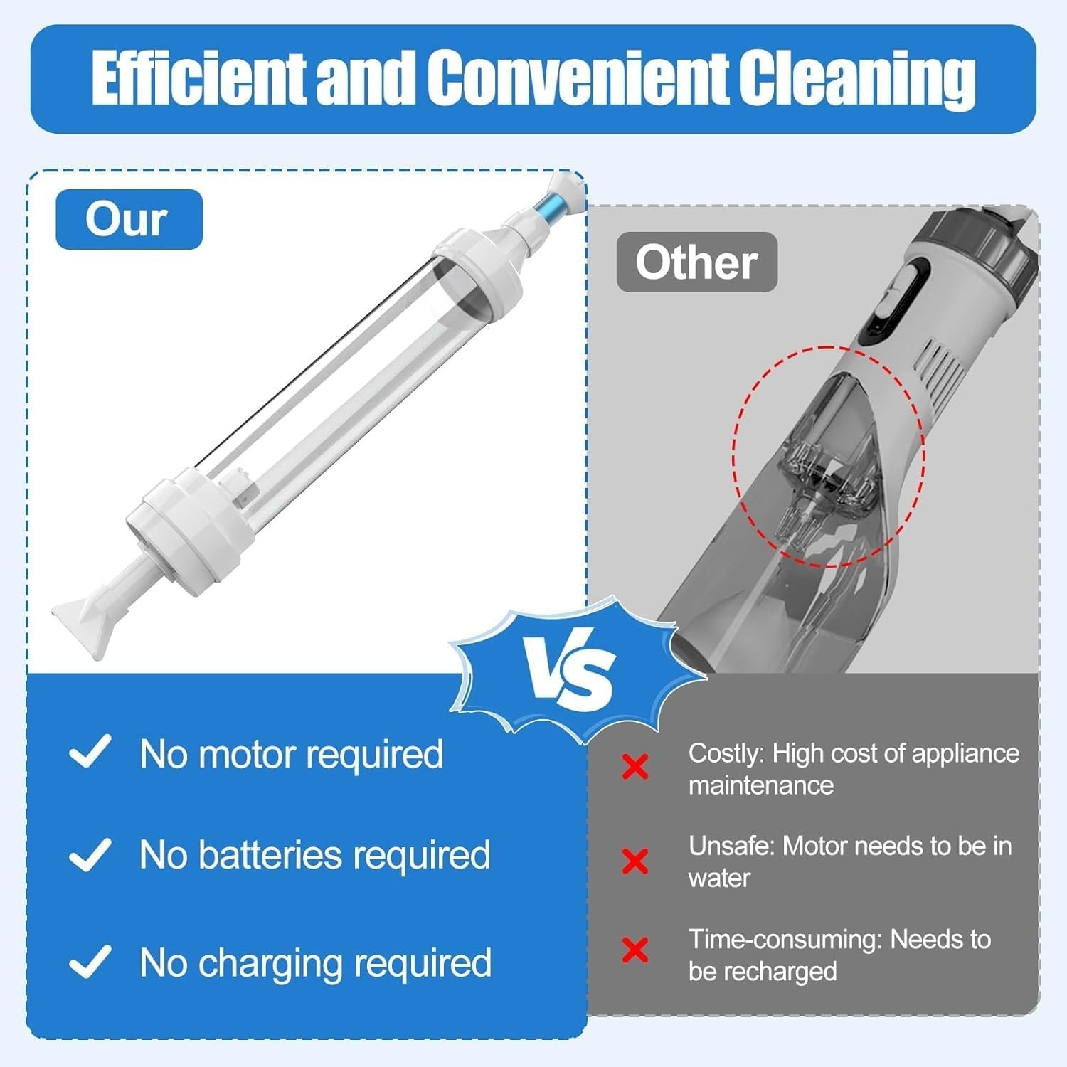 Cordless Hot Tub Vacuum Cleaner – No Batteries, Portable Pool & Spa Debris Su…