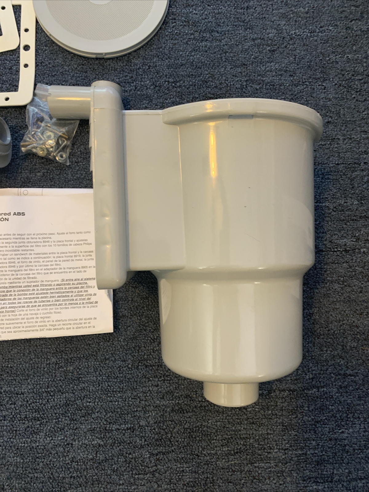 OPEN BOX – HydroTools Swimline 8940 Above Ground Pool Skimmer- Missing Vac Plate