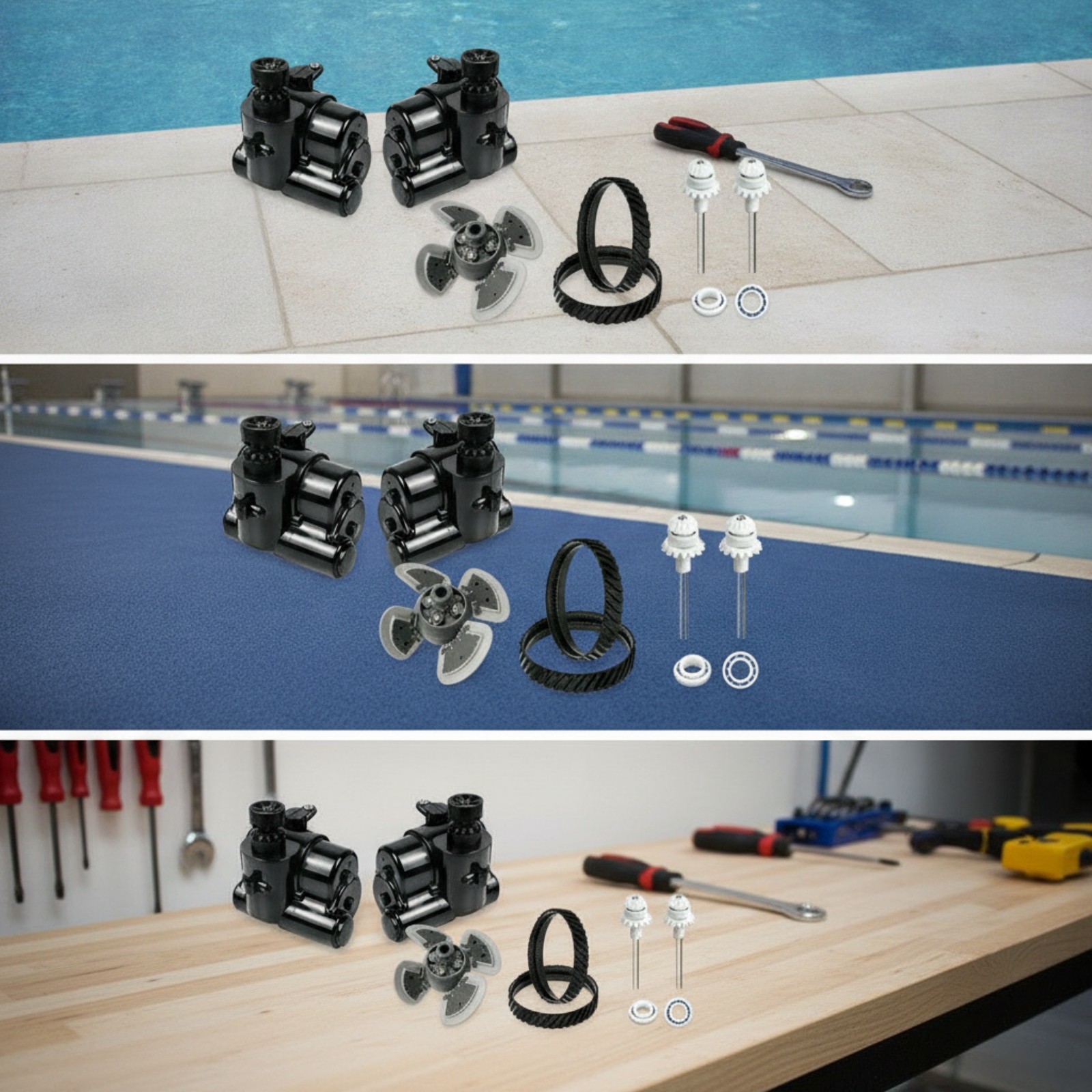 Pool Cleaner Rebuild Kit Comprehensive Pool Cleaner Repair Kit Wear-Resistant