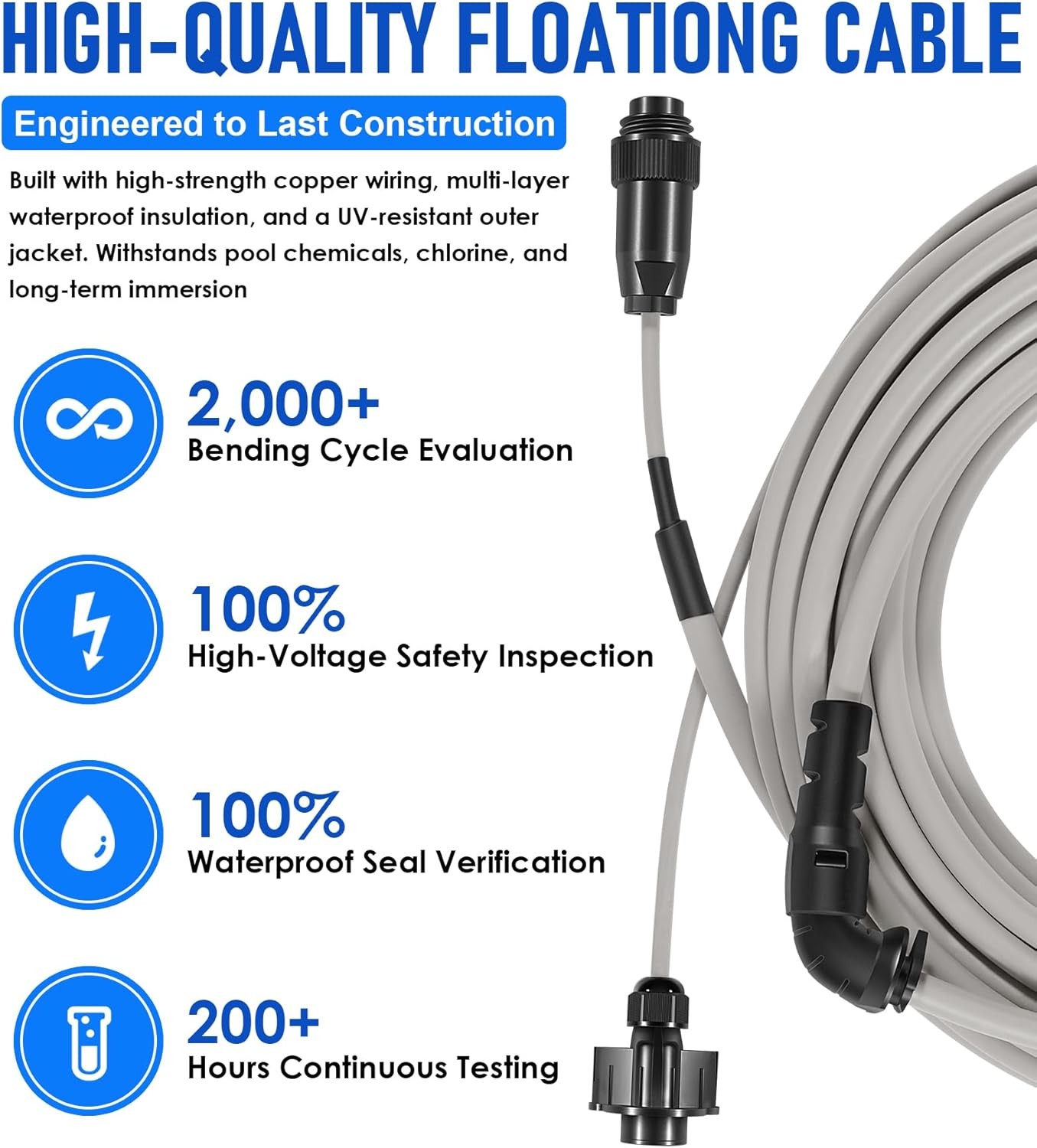 R0516800 Floating Cable For Zodiac Polaris 9300 9350 9400 9450 Pool Cleaner