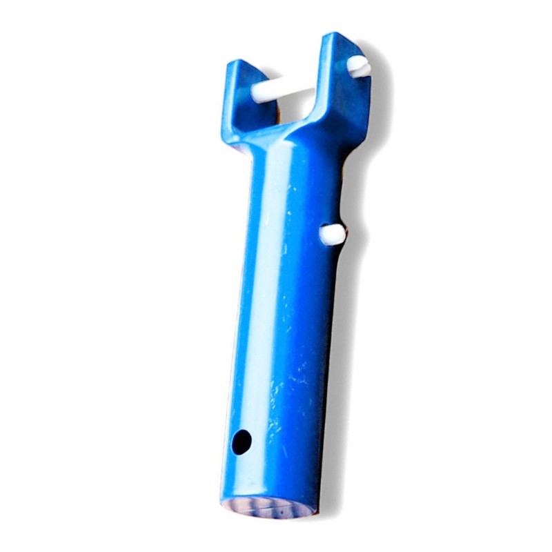 Vacuum Pool Brush Handle with V Clips & Pin for Swimming Pool Spa Vacuum 1 Piece