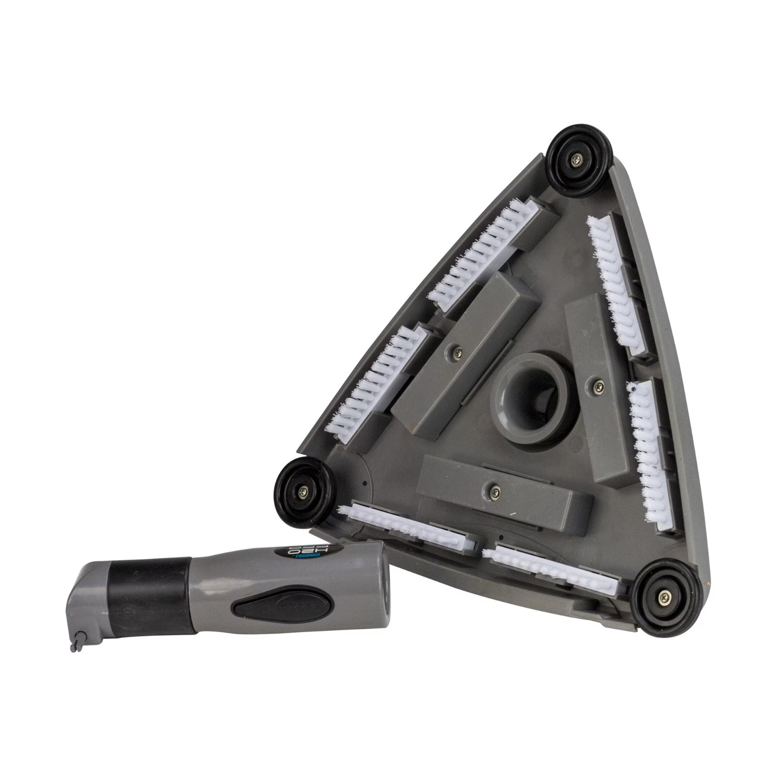 Heavy Duty Triangle Swimming Pool Vacuum Head 11 Inch Scrubbing Bristles For