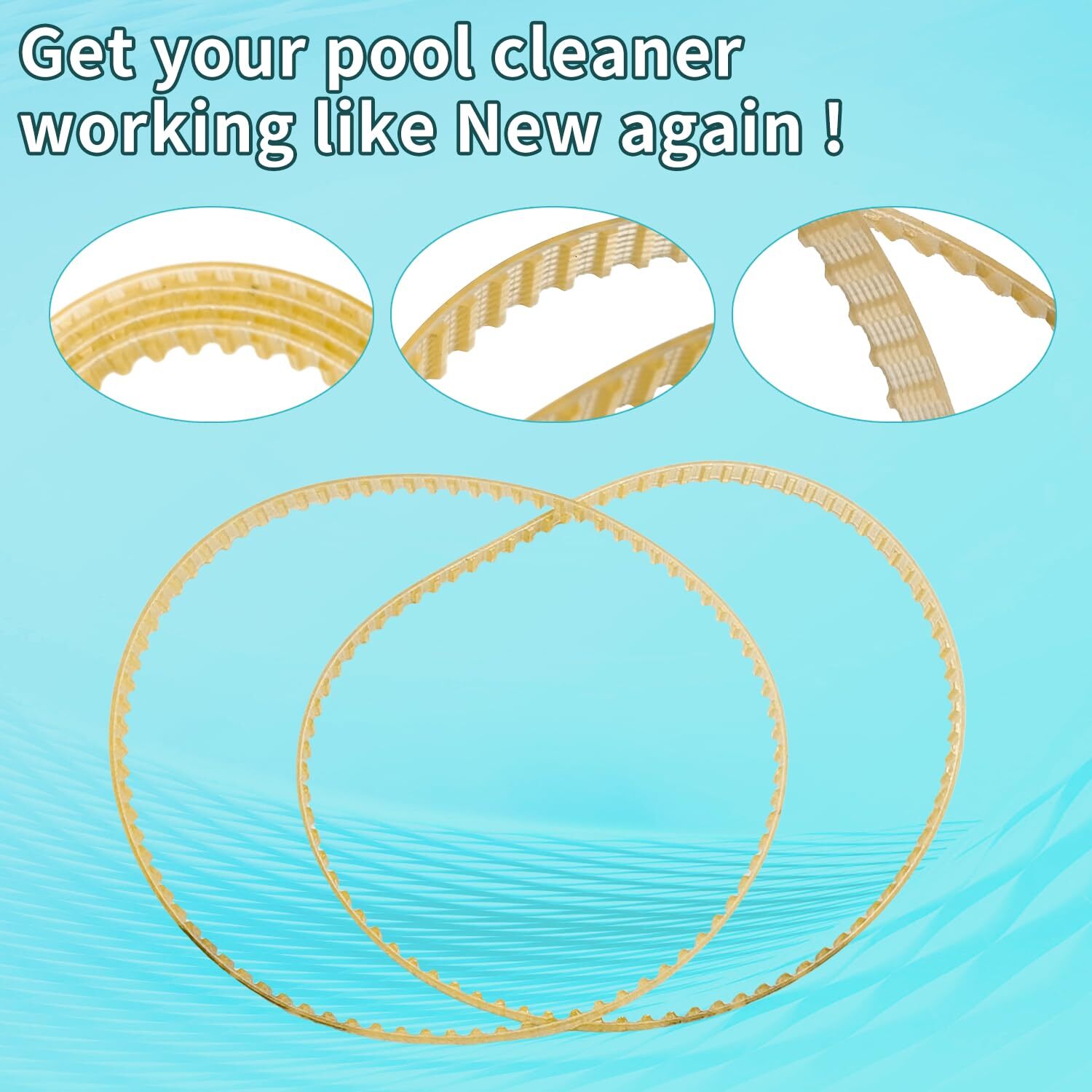 4pcs Pool Cleaner Drive Belts Replacement For Aquabot Parts 3302 A3302pk Belt