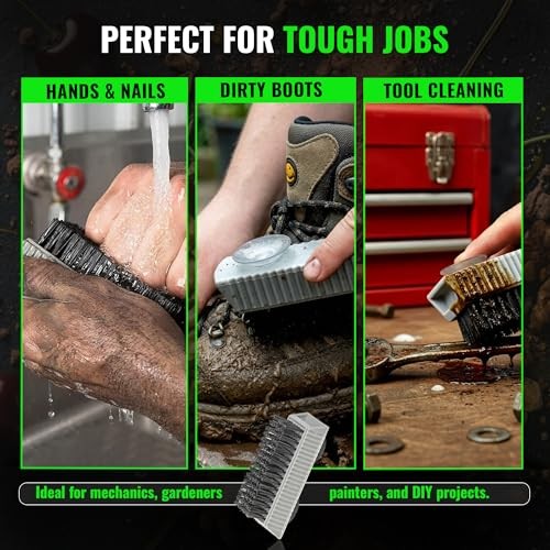 Heavy Duty Nail Brush for Fingernails – 1 Count (Pack of 1)