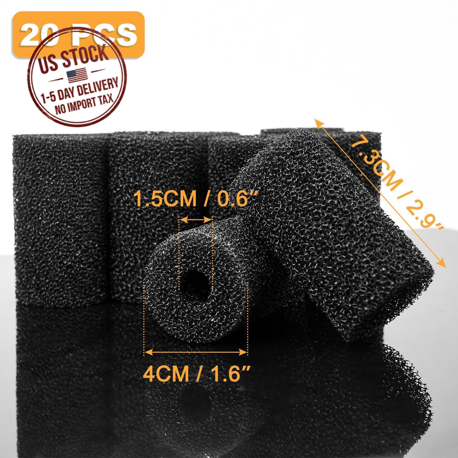20Pack Pool Cleaner Sweep Hose Tail Scrubbers Replacement Backup Filter Parts 36