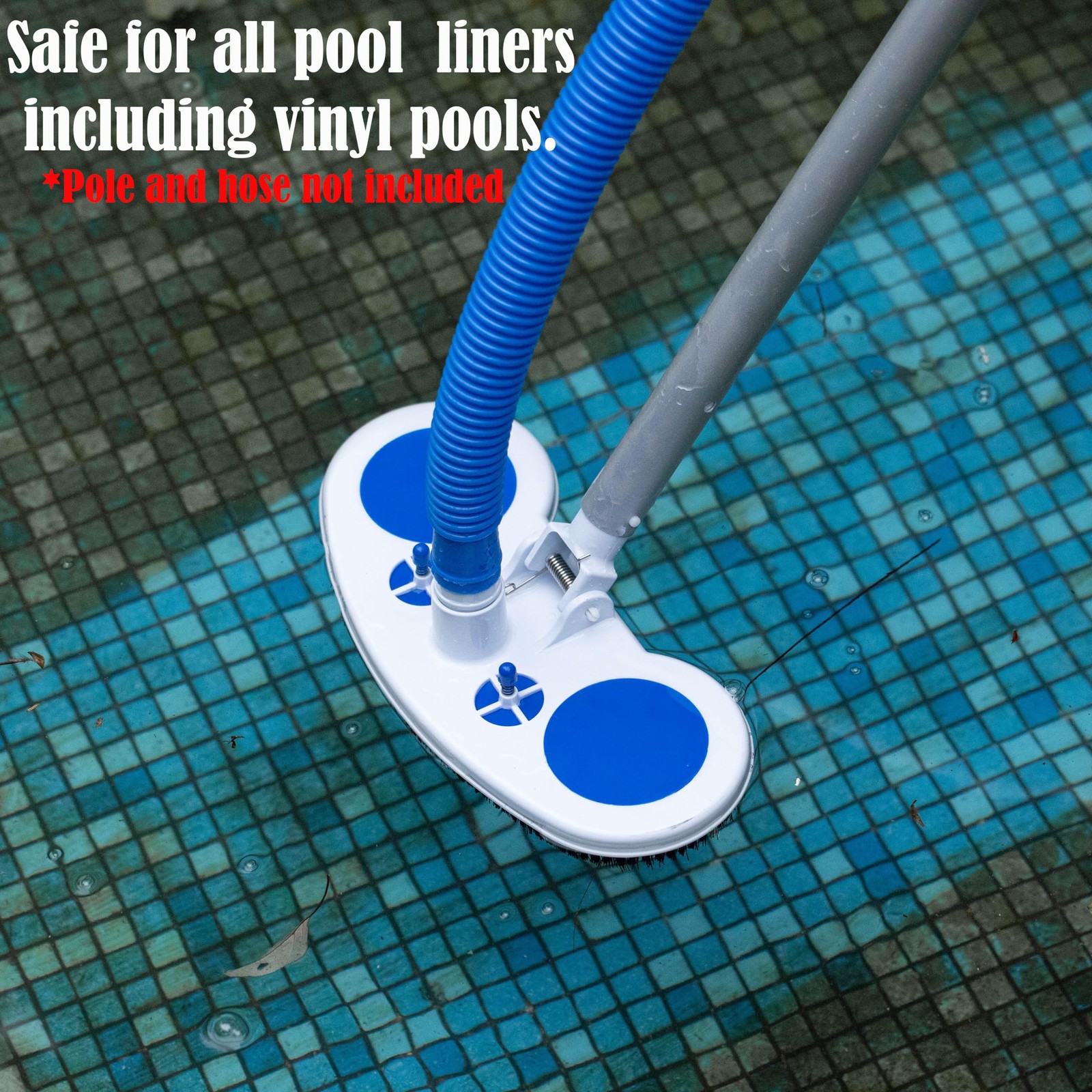 Manual Weighted Swimming Pool Surface Cleaner Vacuum Head for Vinyl-Lined Sys…