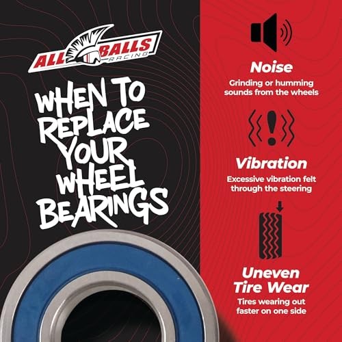Racing 25-1789 Wheel Bearing Kit Rear Compatible With/Replacement For Yamaha