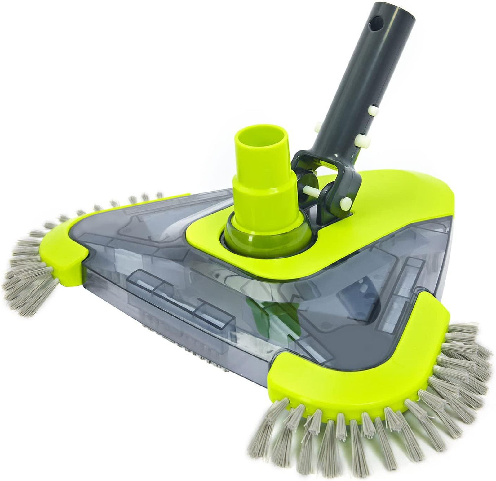 Pool Vacuum Head with Side Brush Universal Rotatable Hose Adapter Weighted