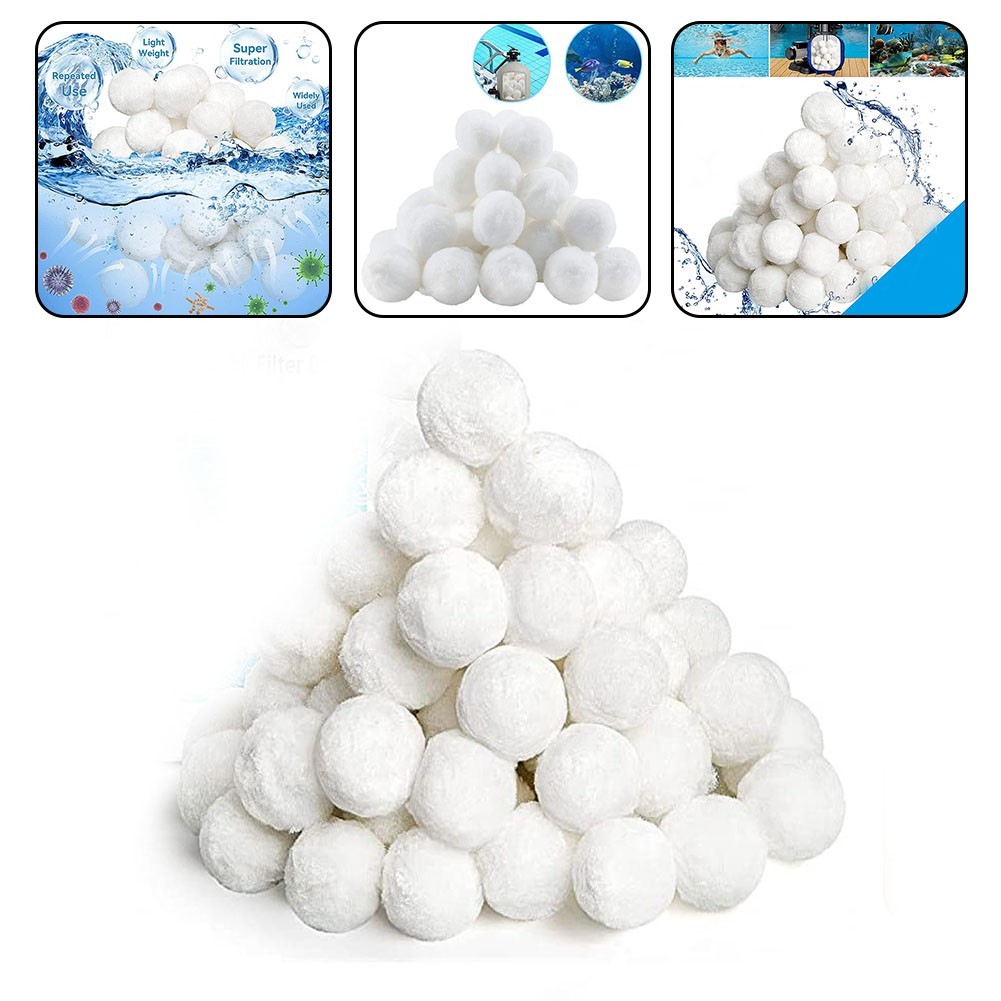 Premium Fiber Filtration Media for Swimming Pool Sand Filters 200g 1000g