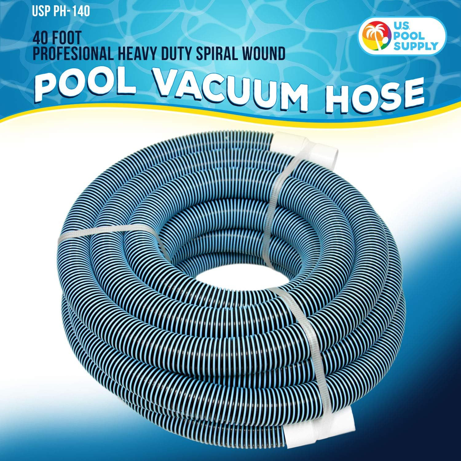 Pool Vacuum Hose 1.5 in x 40 ft Heavy Duty Swimming Pool Cleaner Replacement