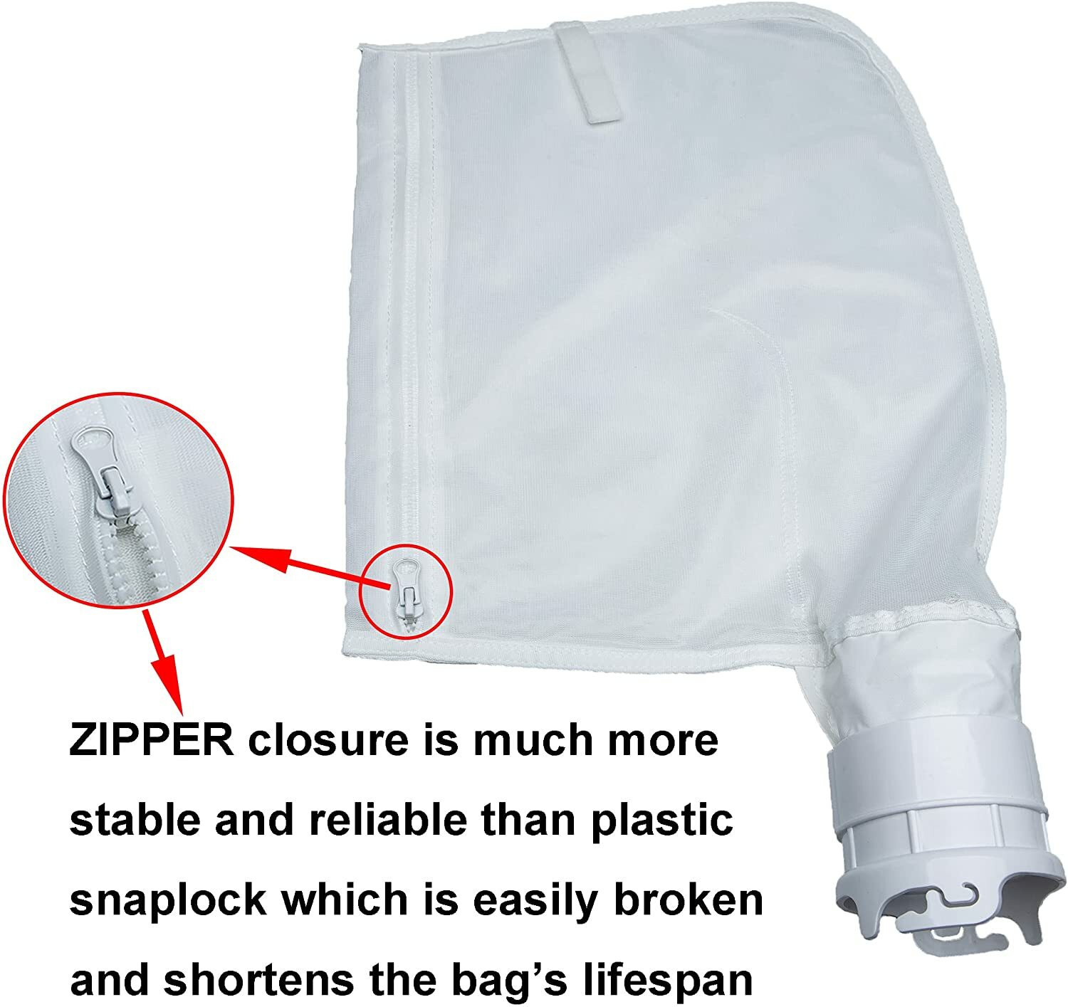 Fine Mesh Debris Bag 360002 w/ Zipper for Pentair Legend/Platinum Pool Cleaner