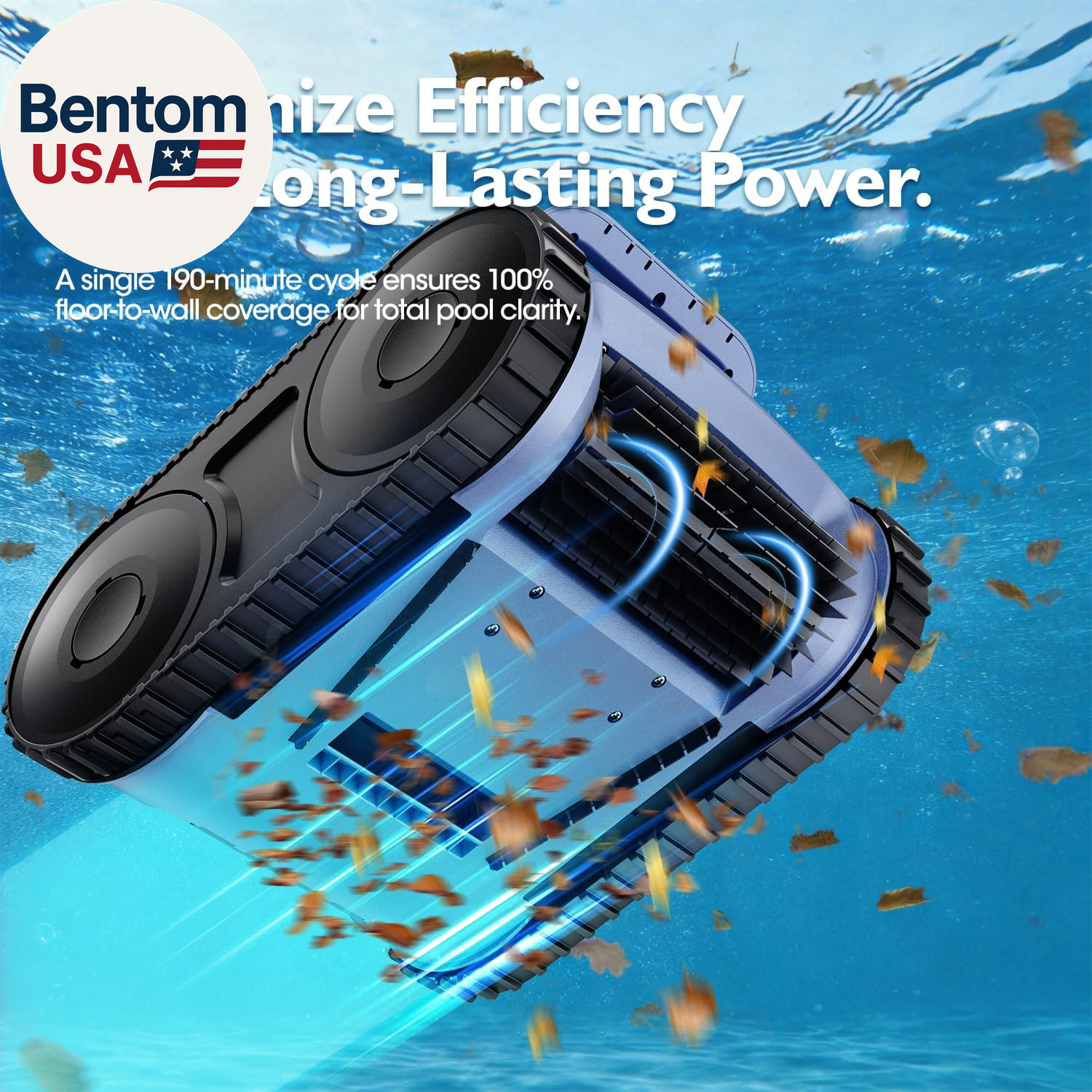 [2026 Release] Automatic Robotic Pool Vacuum for Inground & above Ground Pools,