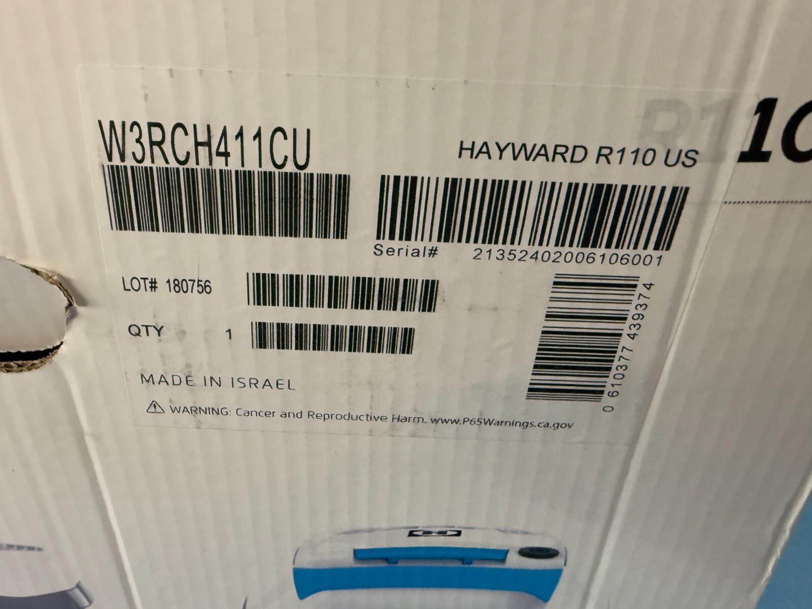 Hayward W3RCH411CU The Pool Cleaner R100 In-Ground Robotic Pool Cleaner