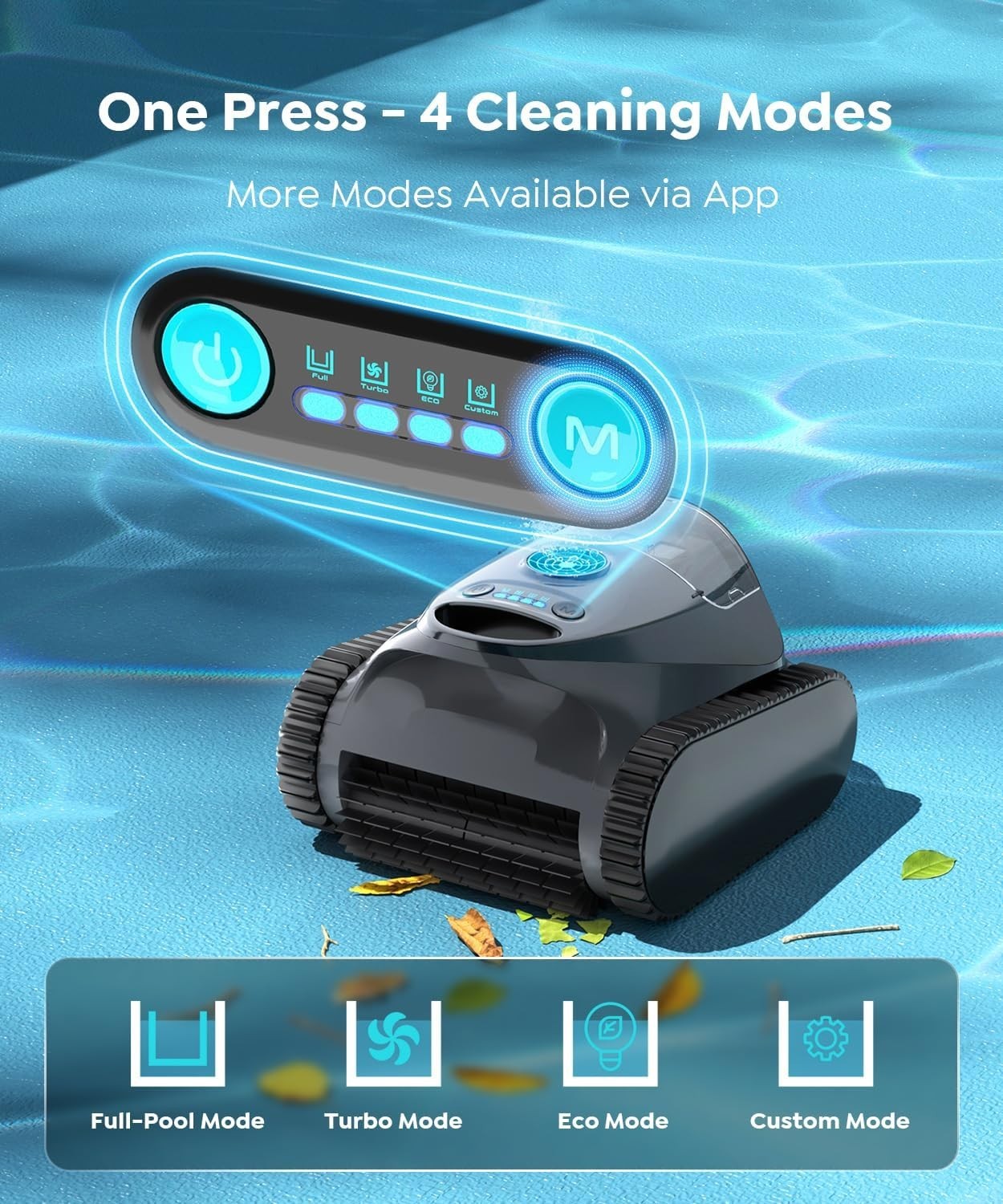 BRINBO C1 Cordless Robotic Pool Cleaner APP Wall Waterline Vacuum