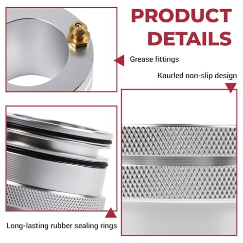 44mm Front Rear Wheel Bearing Greaser, Aluminum UTV Wheel Bearing Grease Tool