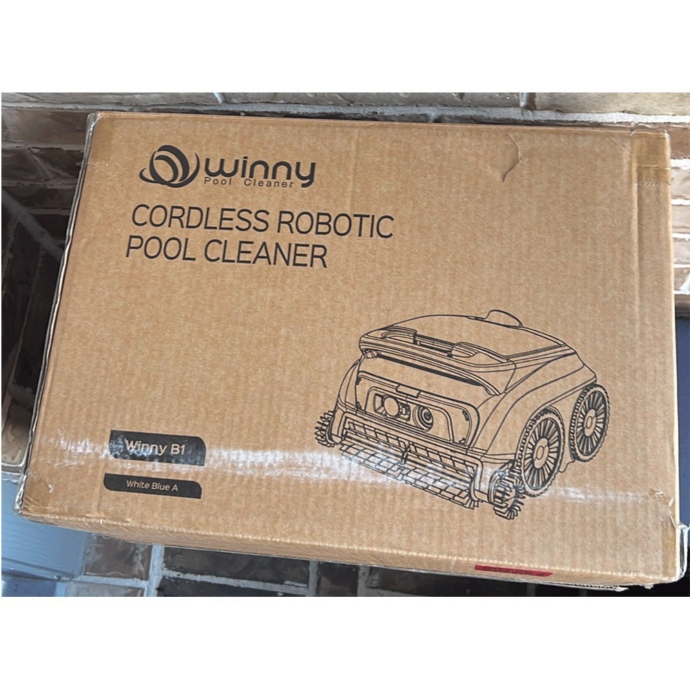 2026 Winny B1 Cordless Robotic Pool Cleaner 4WD Wall Waterline App 120Min 1150sq