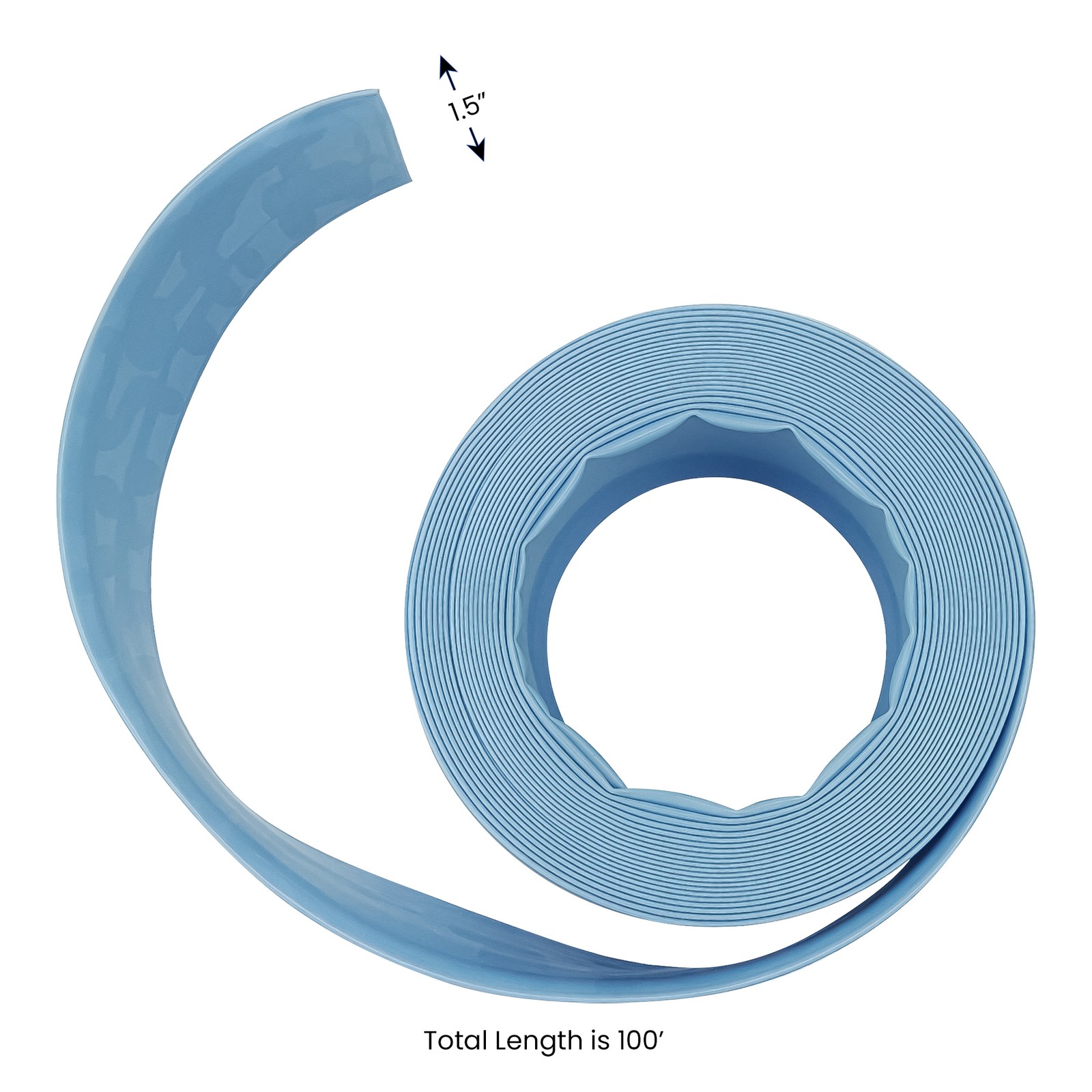 Pool Central Light Blue Swimming Pool Filter Backwash Hose – 100FT x 1.5IN