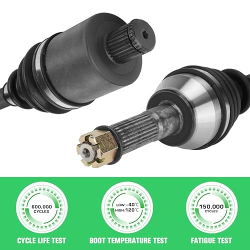Rear Left/Right CV Axles & Wheel Bearing Kit Fit for 2*Rear Axles+bearings