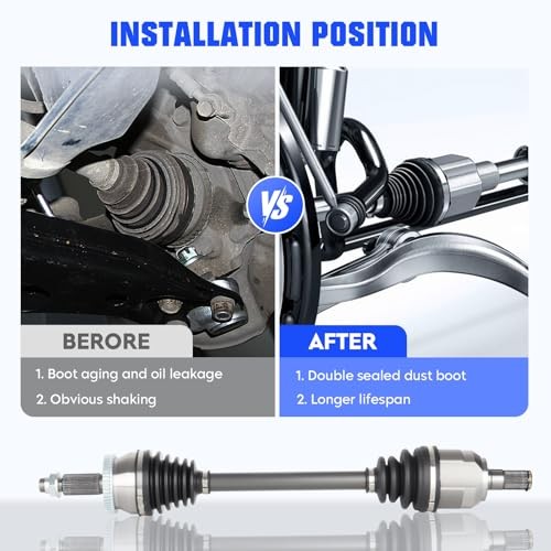 Front CV Axle Shaft Assembly Fit for Hyundai Sonata 2.4L 2015-2019, for Kia