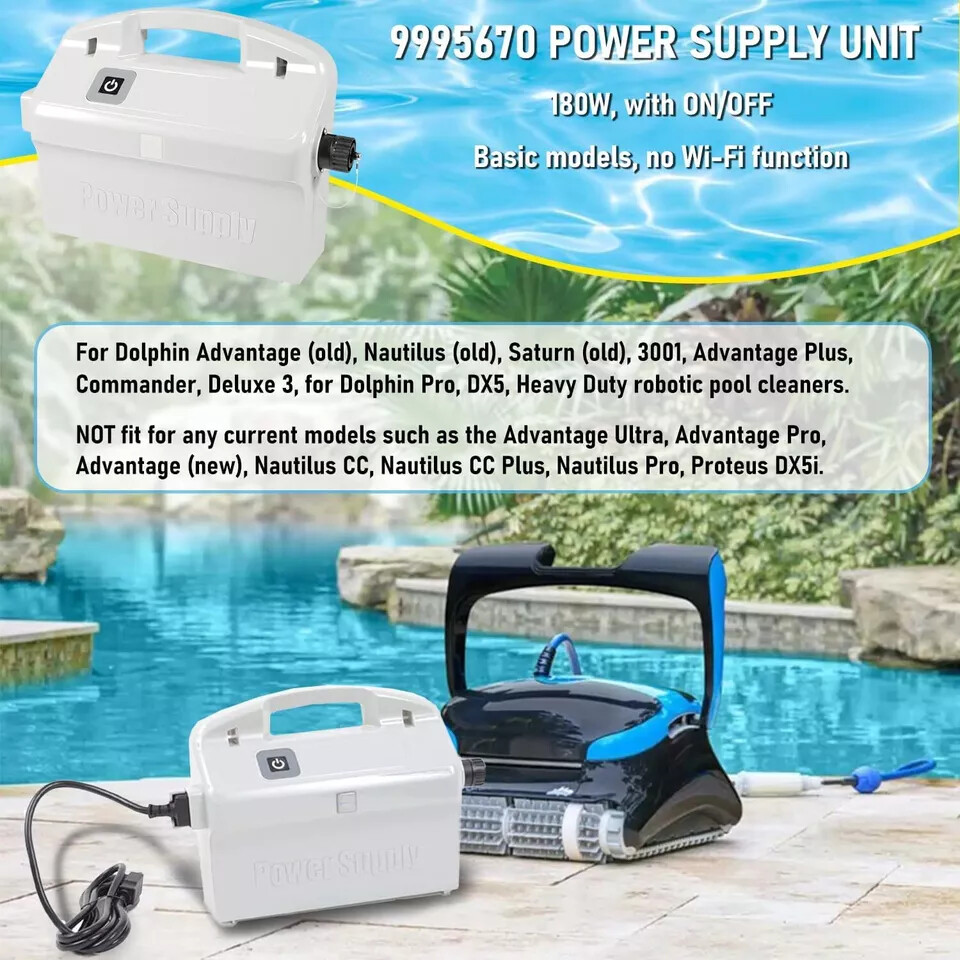 for Dolphin Robotic Pool Cleaners 9995670-US-ASSY Power Supply Replacement