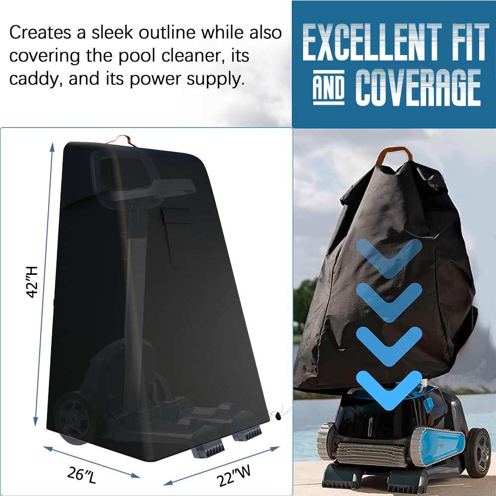 Swimming Pool Cleaner Caddy Cover Waterproof Windproof Vacuum Dust Protector