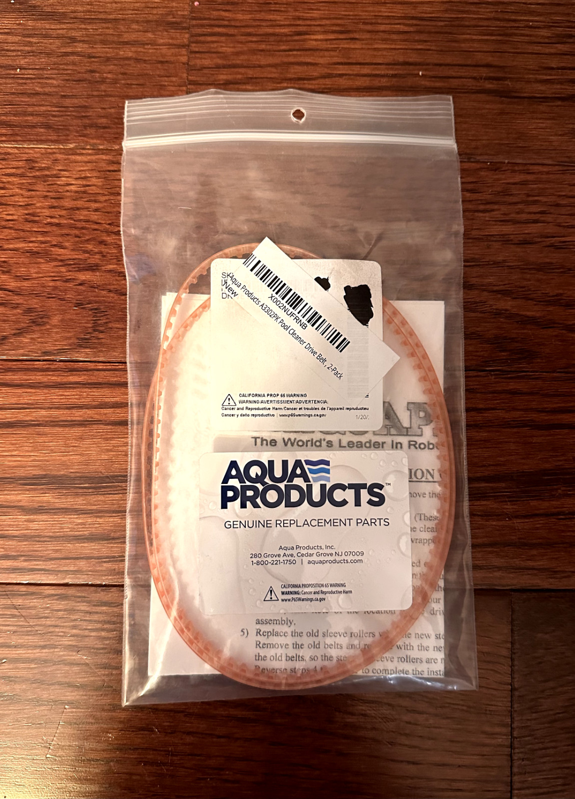 NEW Genuine Aqua Products a3302 Pool Cleaner Drive Belts 2 Automatic Cleaner