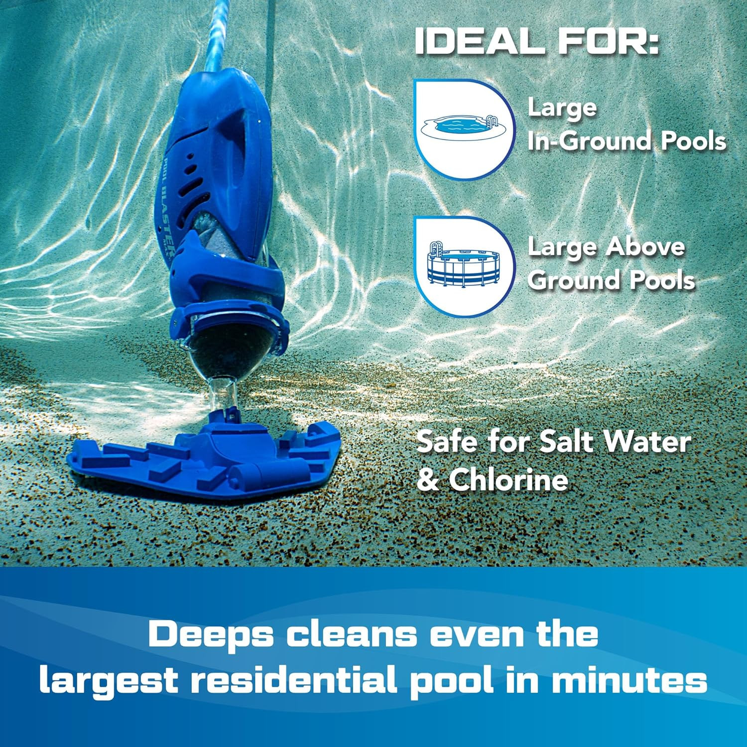 Max CG Cordless Pool Vacuum – Powerful Handheld Cleaner for All Pools