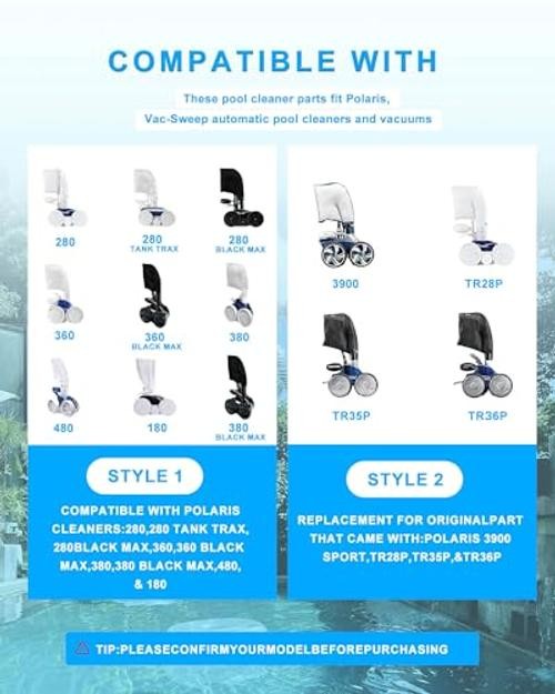 15 Pack Polaris Tail Scrubber, Pool Hose Scrubbers, Sweep Hose