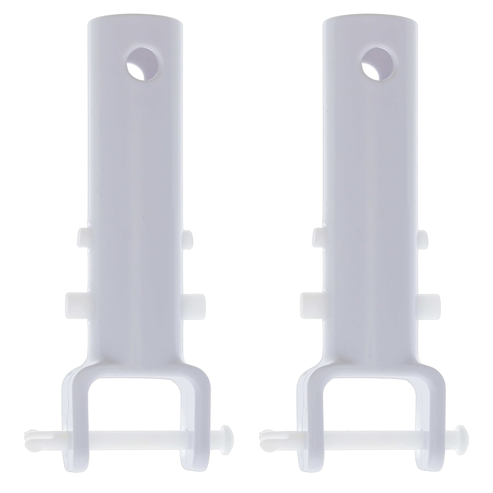 U.S. Pool Supply 2 Premium Vacuum Head Replacement Handles – White