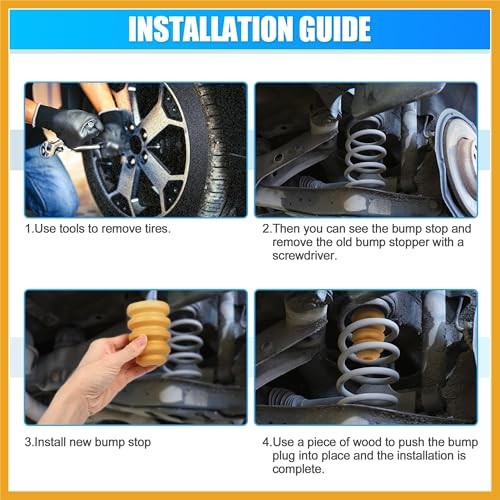 15236353 Rear Spring Bumper Rear Bump Stops Jounce Bumpers Fit for Chevrolet