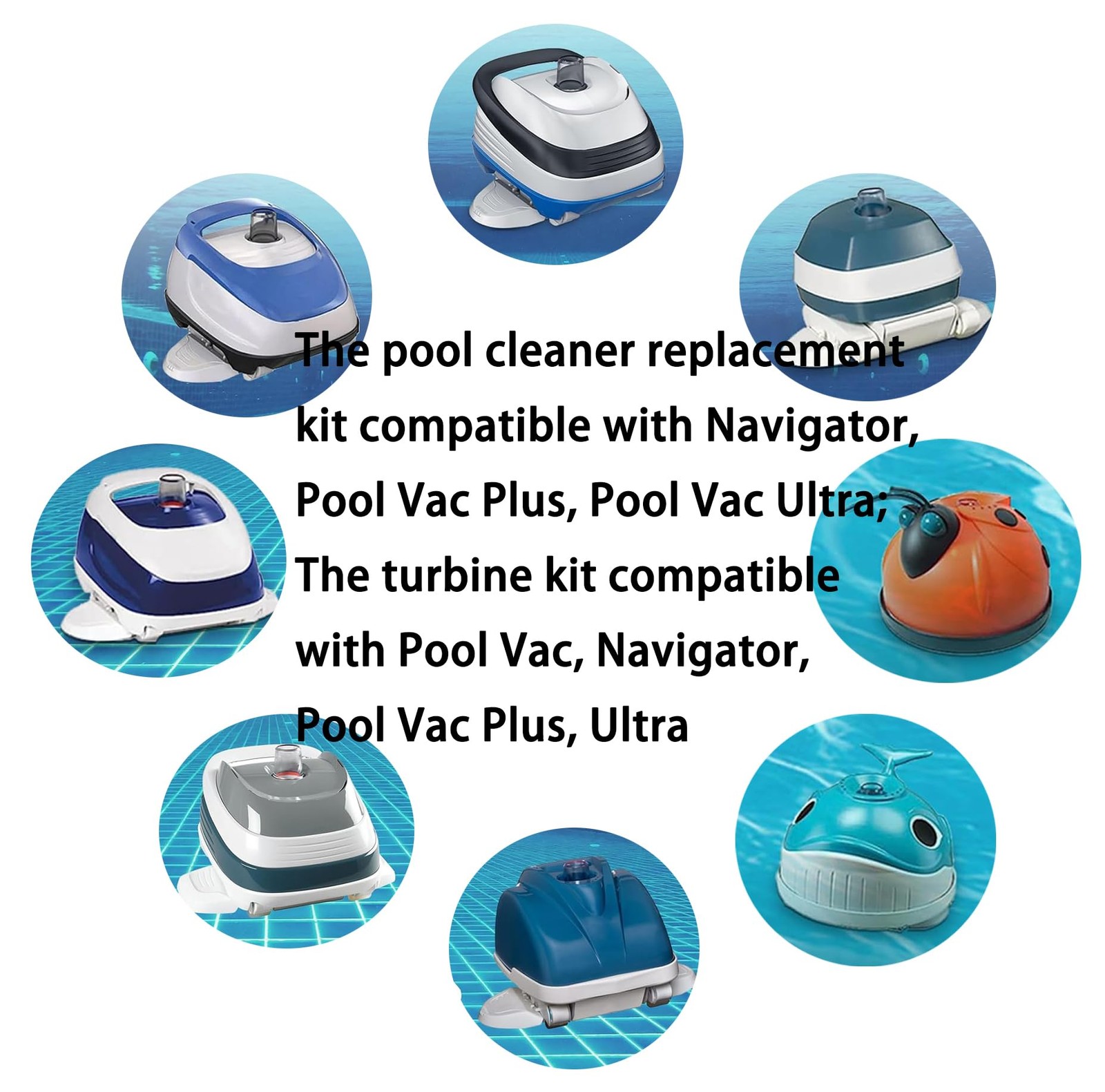 AXV417WHP Pool Cleaner Pod Swing Kit and AXV621DAT A-Frame/Turbine 25 Pack