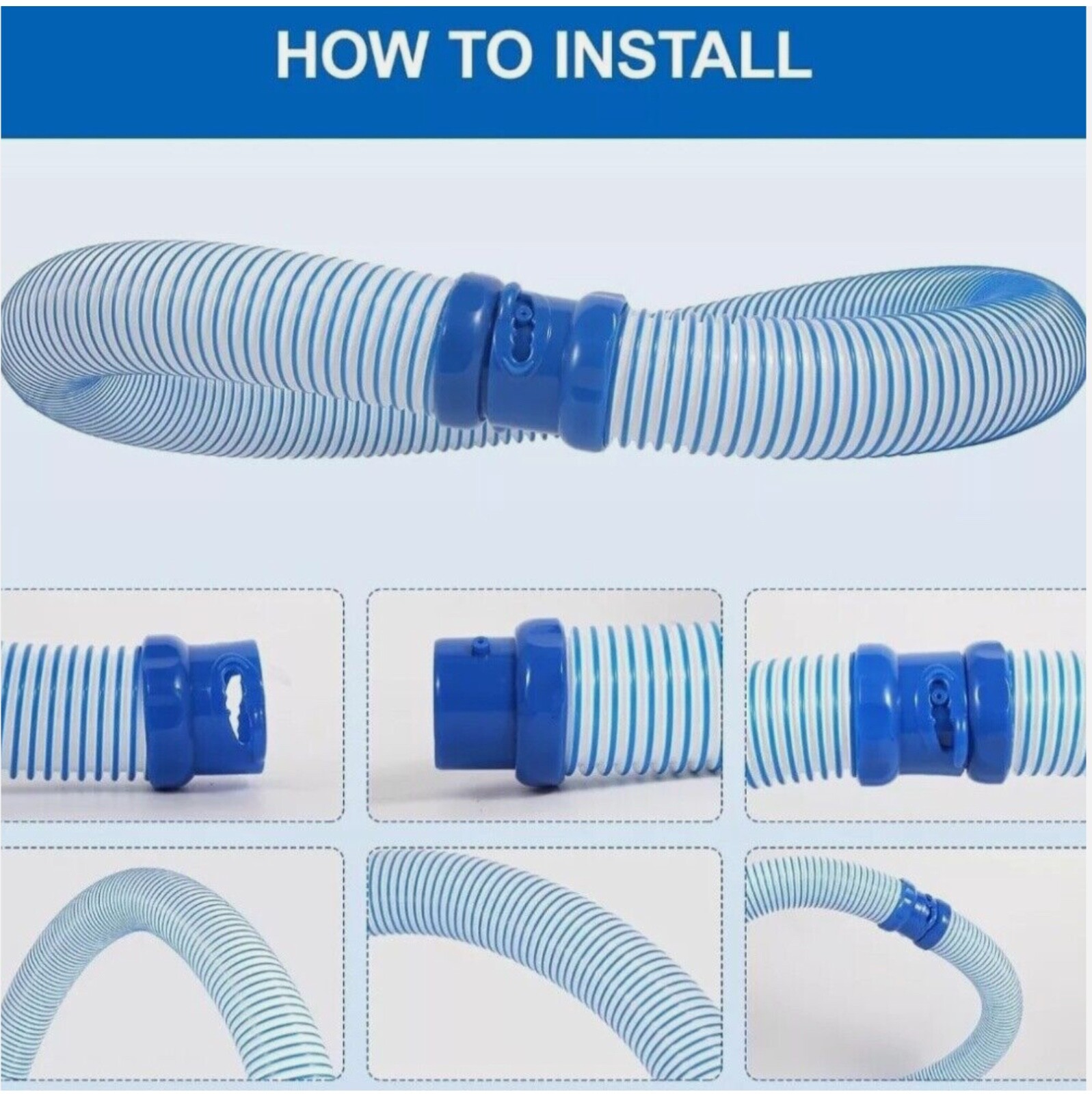 4 PCS For Mx6 Mx8 Pool Cleaner Lock Hose Replacement Kit Pool Cleaner Hose
