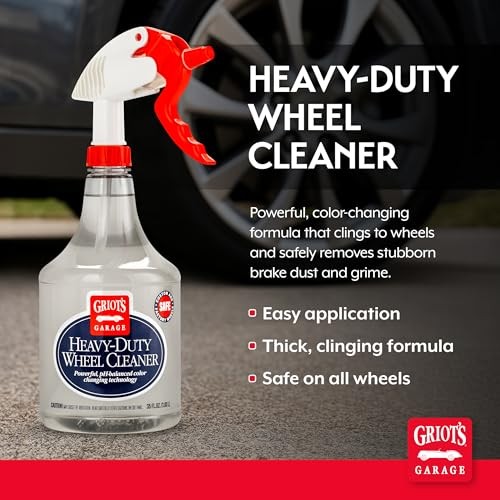 Heavy-Duty Wheel Cleaner for All Wheel Finishes – Breaks 35 Fl Oz – Pack of 1