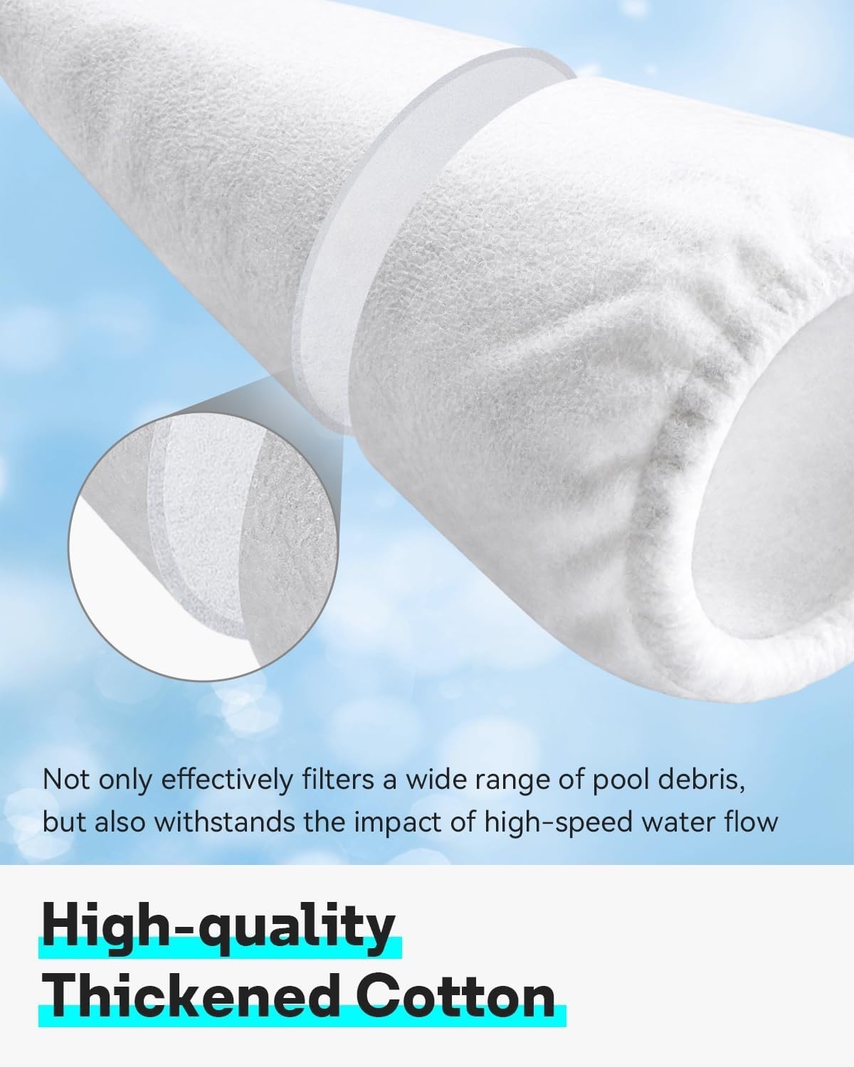 High-Density Cotton 7-Pack Pool Vacuum Filters – Perfect for Centennial Models