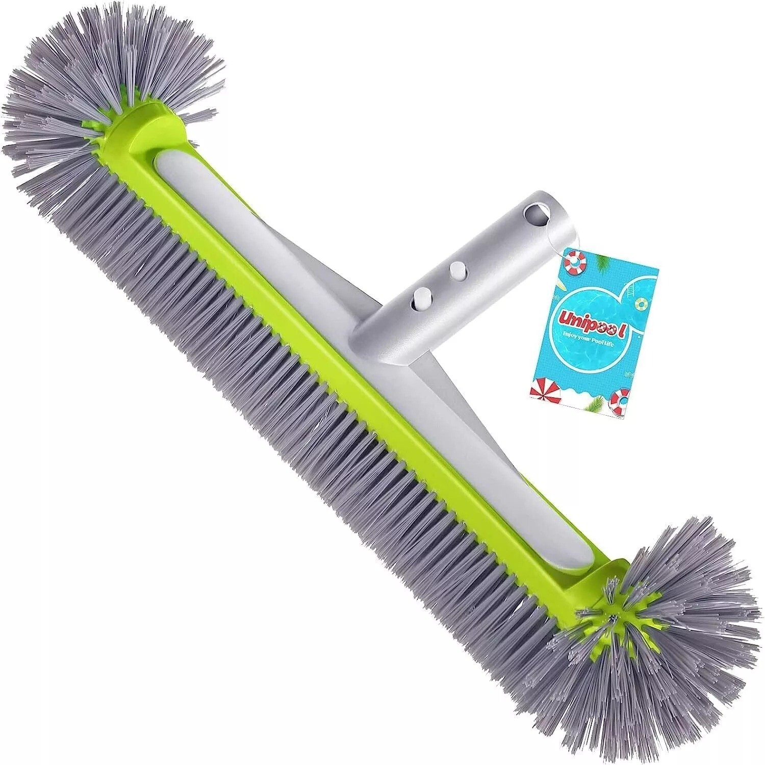 Professional Swimming Pool Brush Head with round Ends,17.5&Prime; Heavy Duty Aluminum