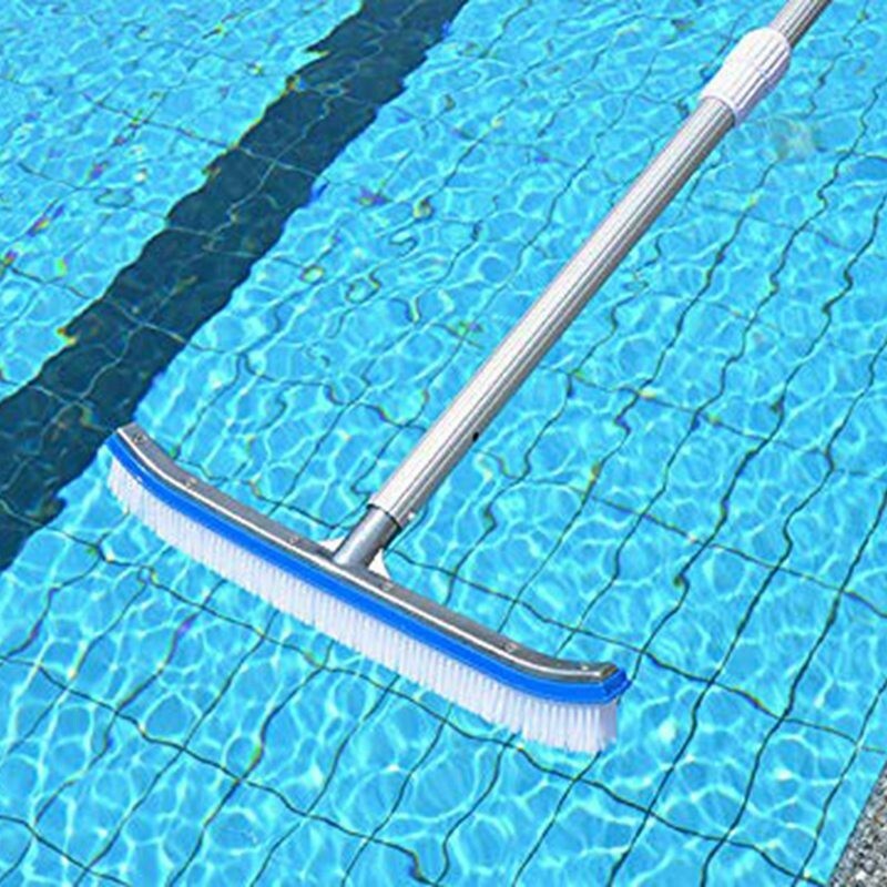 Heavy Duty 18&Prime; Strong Aluminium Swimming Pool Cleaning Brush Wall, Tiles & Floor